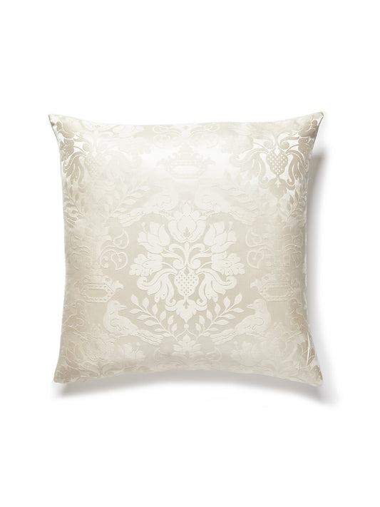 Scalamandre Love Bird 22 X 22 - Creme Decorative Pillow