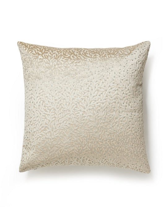 Scalamandre Corallina Velvet 22 X 22 - Pebble Beach Decorative Pillow