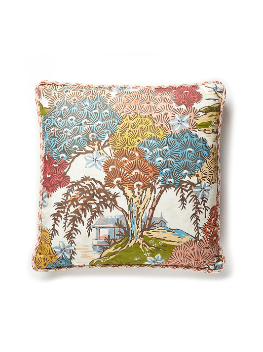 Scalamandre Sea of Trees 22 X 22 - Sunrise Decorative Pillow
