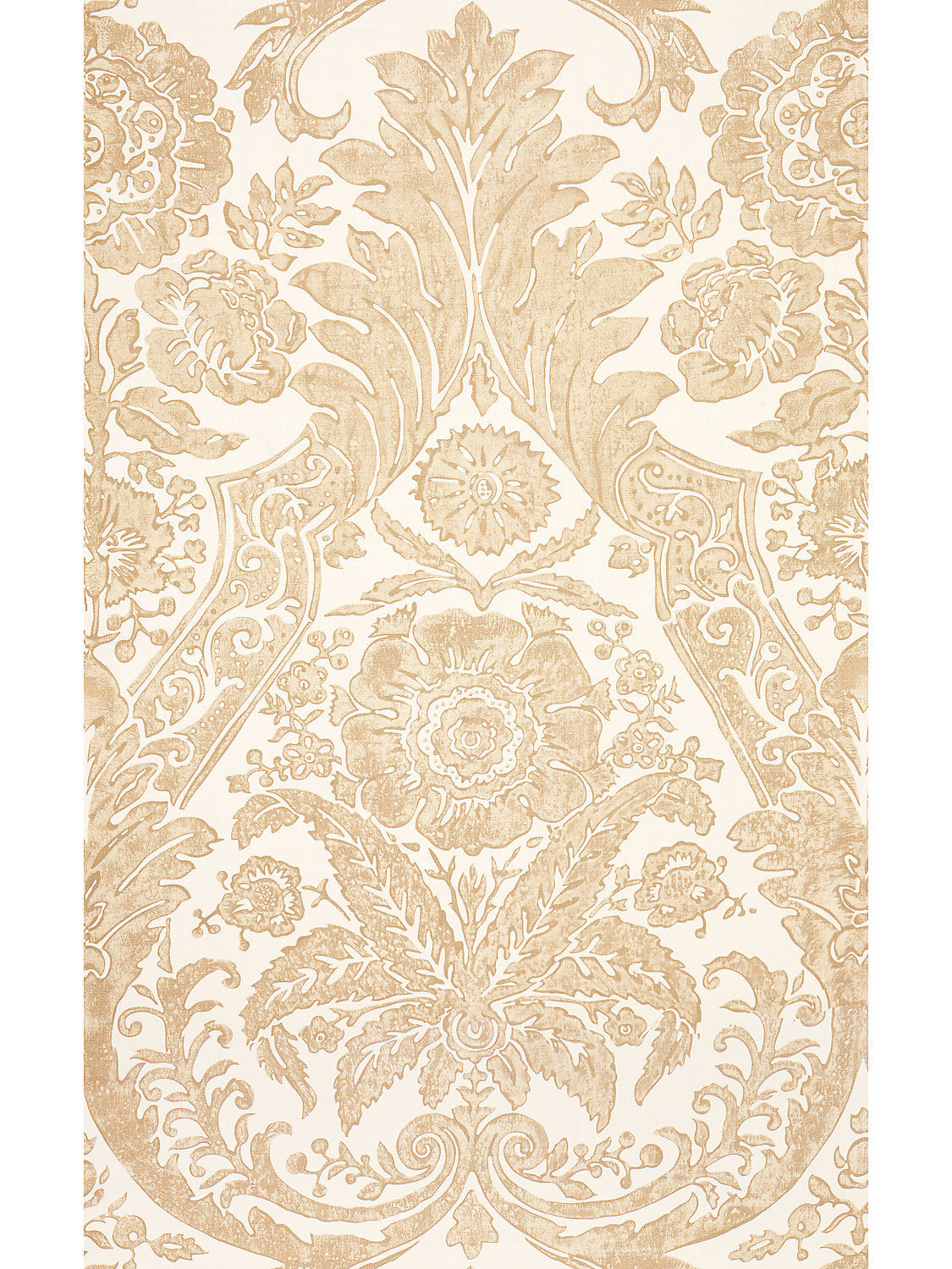 Scalamandre Luciana Damask Print Sand Wallcovering
