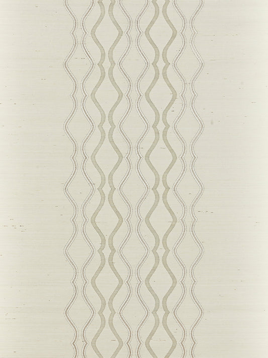 Scalamandre Valentina Embellished Sisal Frost Wallcovering