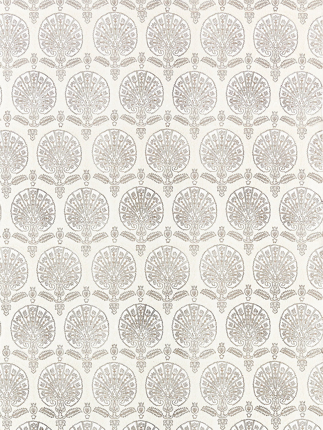 Scalamandre Karanfil Block Print Birch Wallcovering