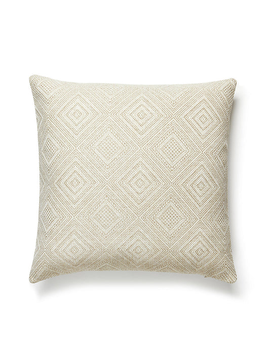 Scalamandre Antigua Weave Outdoor 22 X 22 - Linen Decorative Pillow