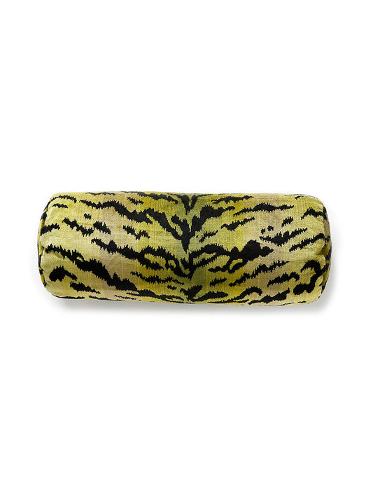 Scalamandre Tigre / Silk 21 X 7 - Greens & Black Decorative Pillow