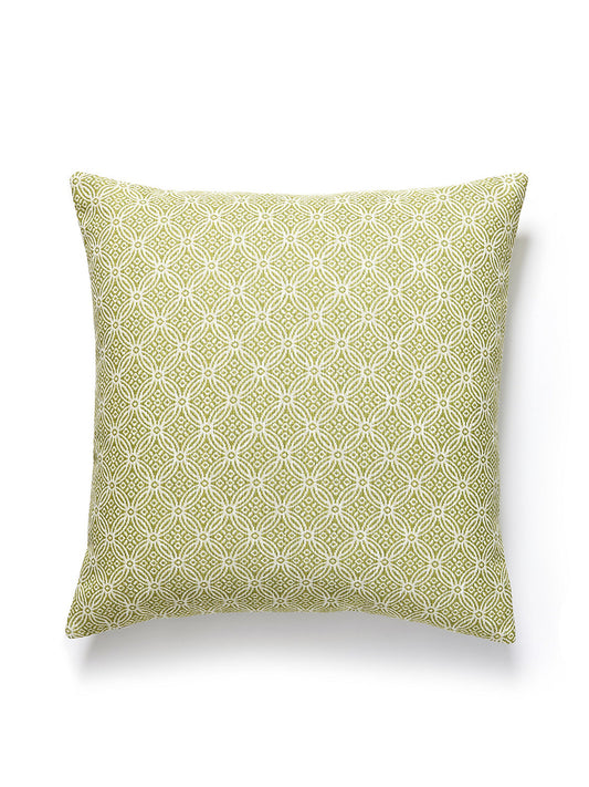 Scalamandre Cape May Outdoor 22 X 22 - Key Lime Decorative Pillow