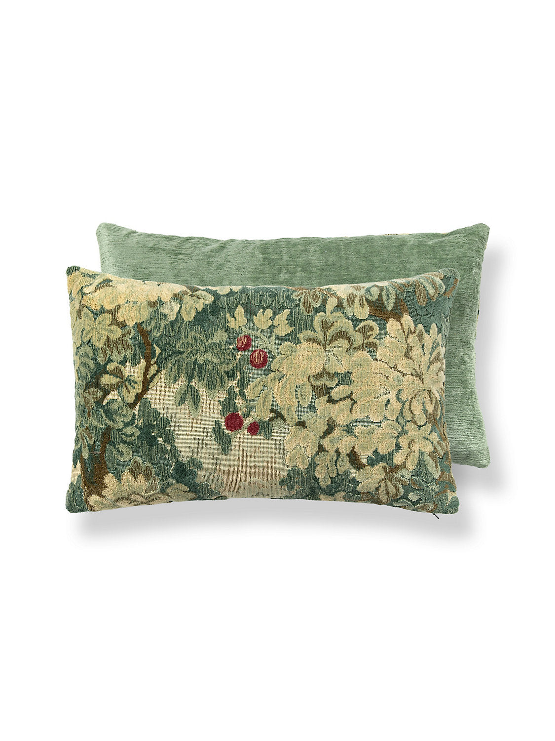 Scalamandre Marly / Como 14 X 22 - Blue Greens / Seafoam Decorative Pillow