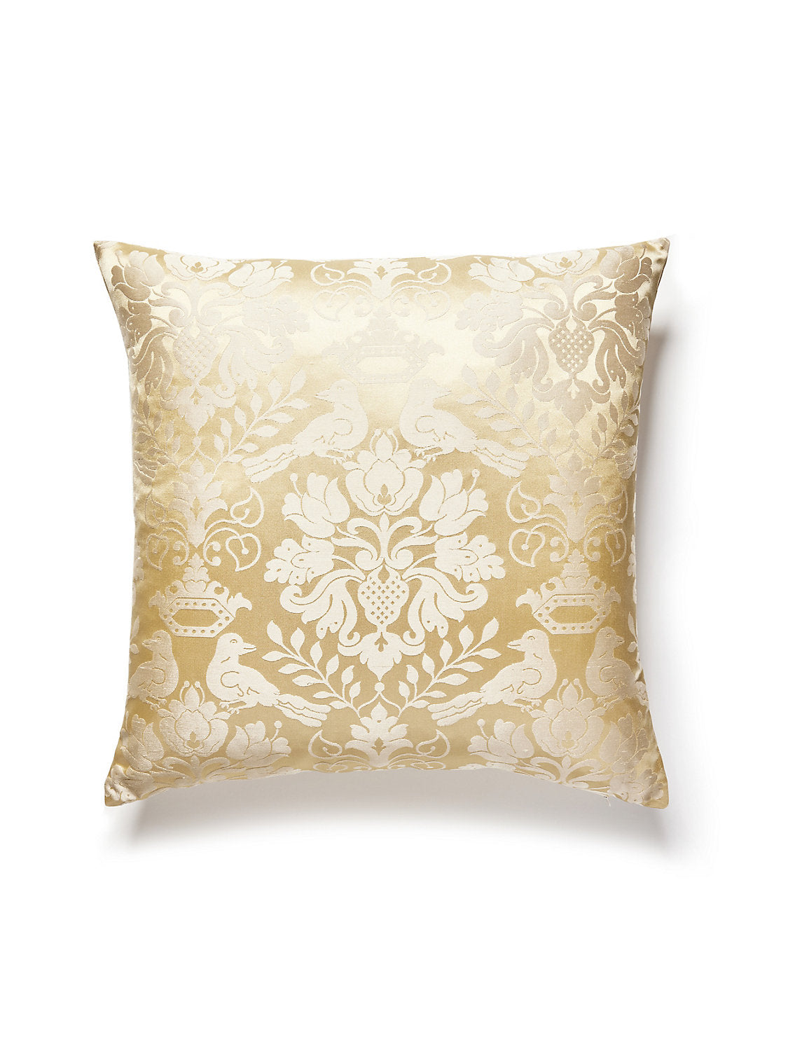 Scalamandre Love Bird 22 X 22 - Beige Decorative Pillow