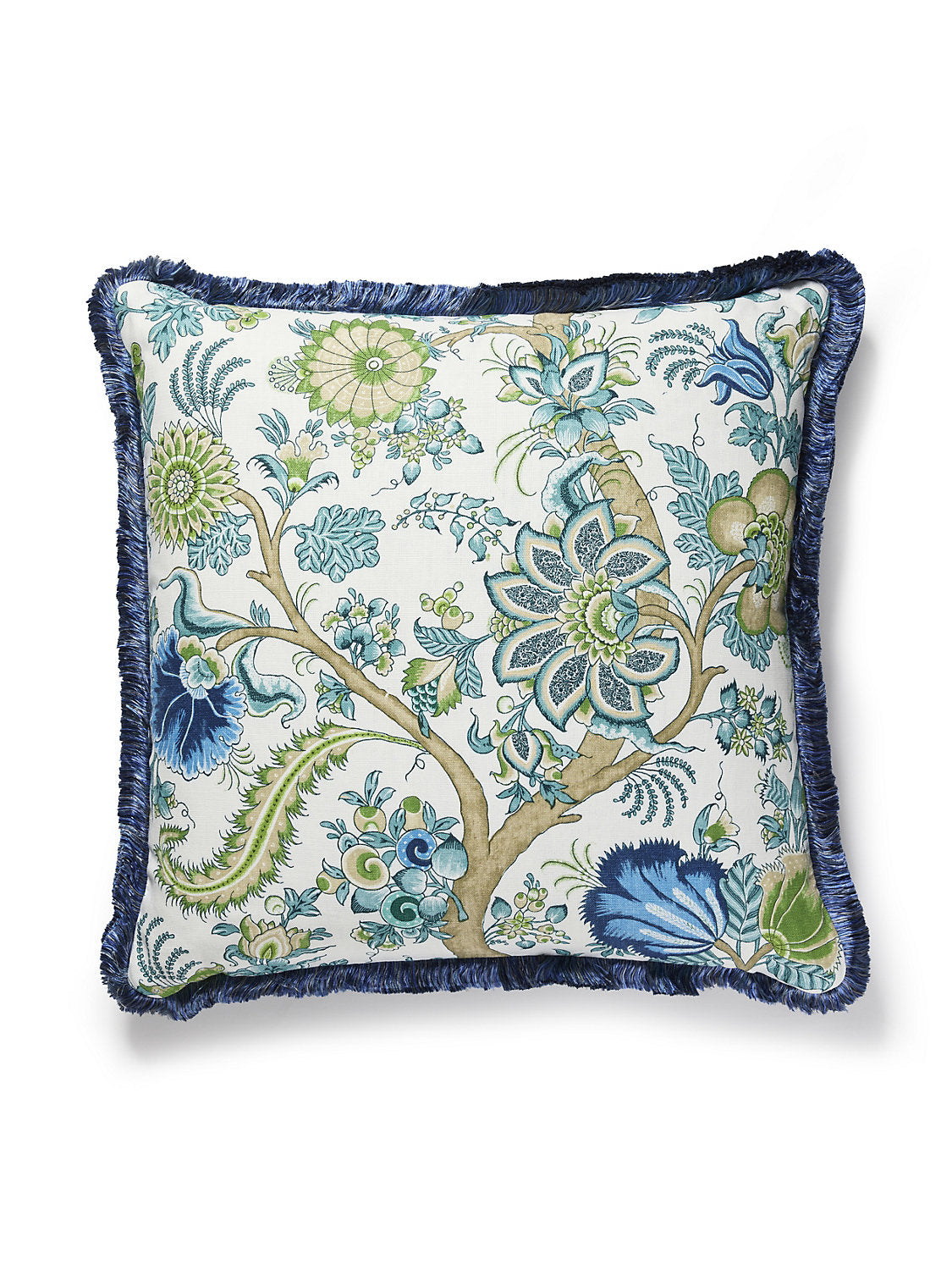 Scalamandre Met Palampore / Linley 24 X 24 - Aegean Decorative Pillow