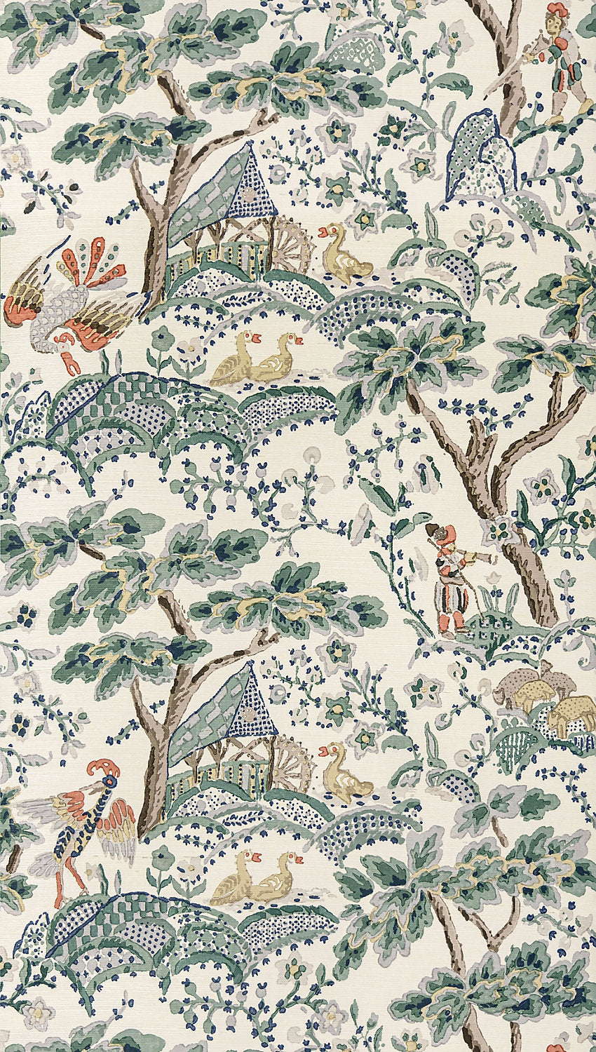 Scalamandre Kelmescott Leaf on Ivory Wallcovering