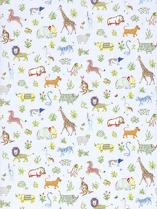 Scalamandre Zoo Powder Blue Wallcovering