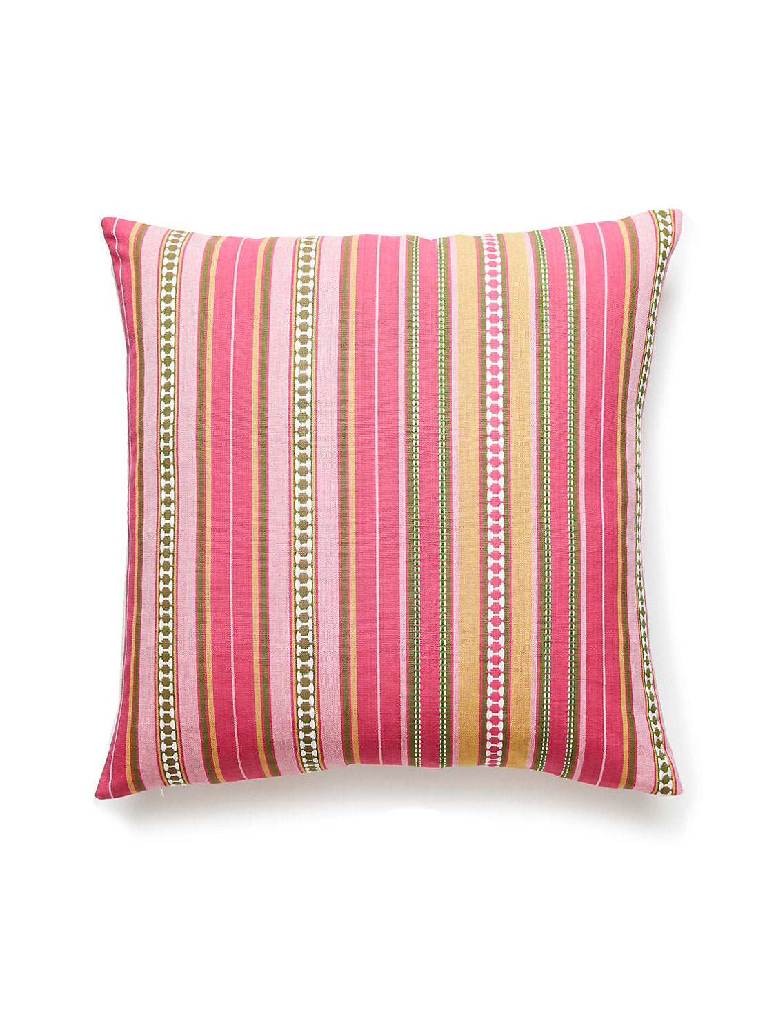 Scalamandre Nile Stripe 22 X 22 - Rose Garden Decorative Pillow
