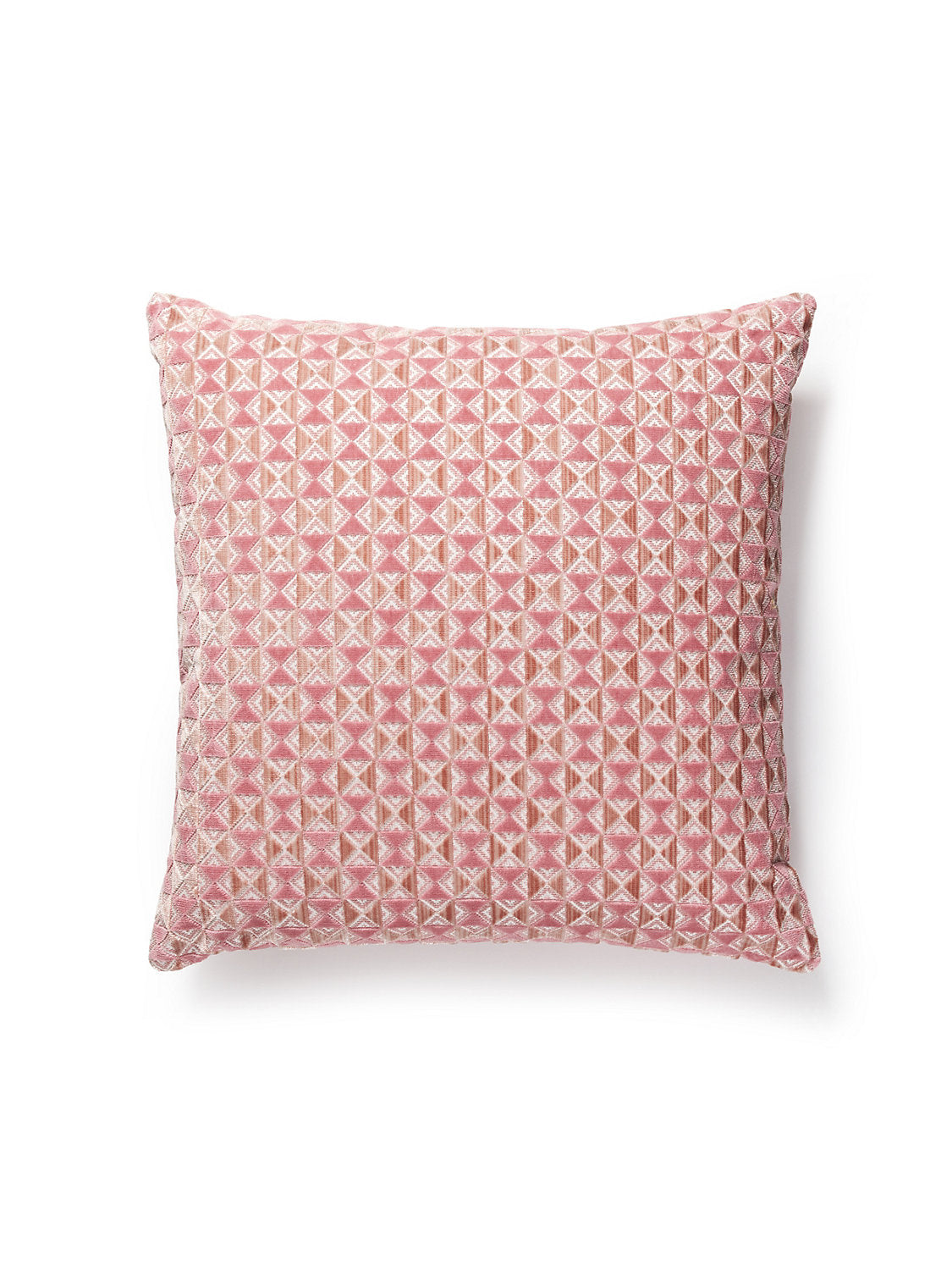 Scalamandre Parlor Velvet 22 X 22 - Sorbet Decorative Pillow