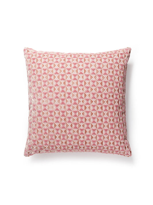 Scalamandre Parlor Velvet 22 X 22 - Sorbet Decorative Pillow