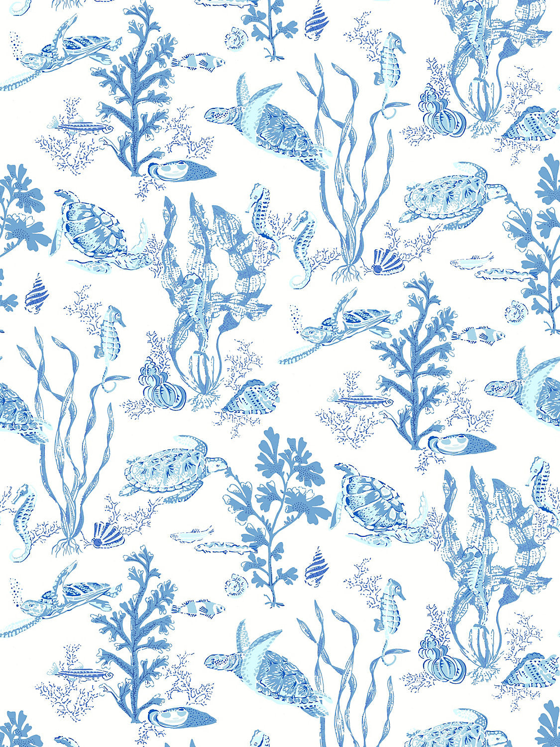 Scalamandre Garparilla Vinyl II Marine Wallcovering