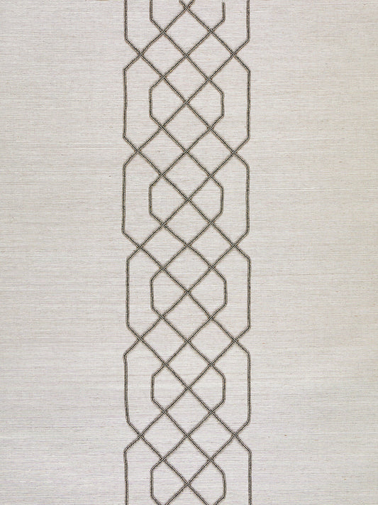 Scalamandre Adelaide Beaded Sisal Pewter Wallcovering