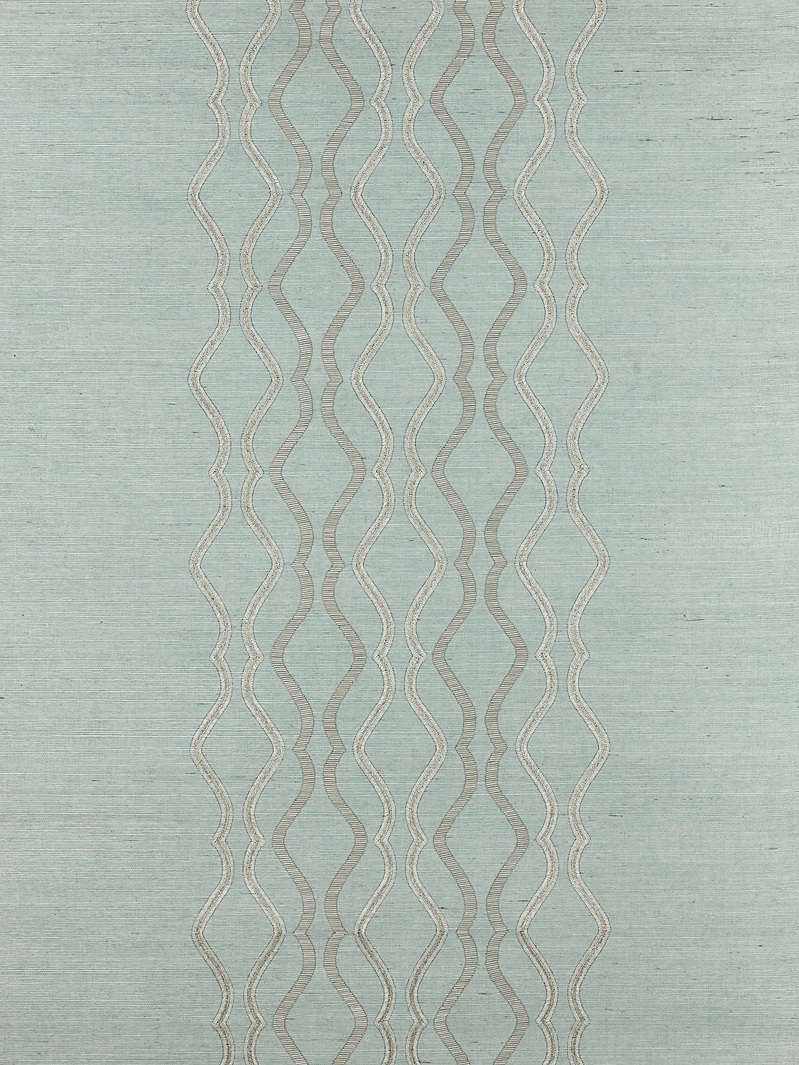 Scalamandre Valentina Embellished Sisal Seaglass Wallcovering