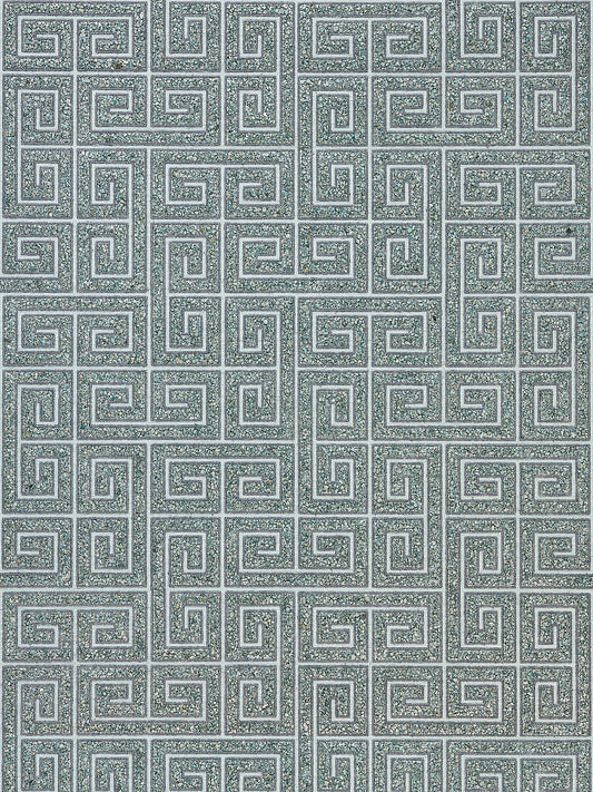 Scalamandre Fret Mosaic Grasscloth Mineral Wallcovering
