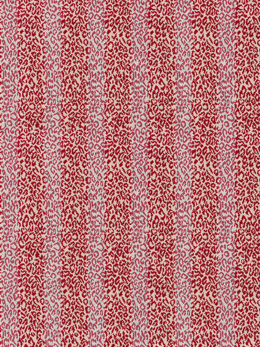 Special Order Scalamandre Corbet Tomato Red White Animal Skin Velvet Cotton MSRP USD 820/Y