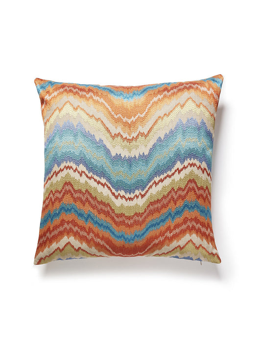 Scalamandre Bergamo Embroidery 22 X 22 - Spice Market Decorative Pillow