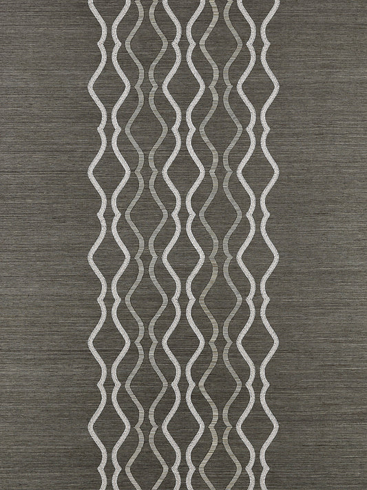Scalamandre Valentina Embellished Sisal Sterling Wallcovering