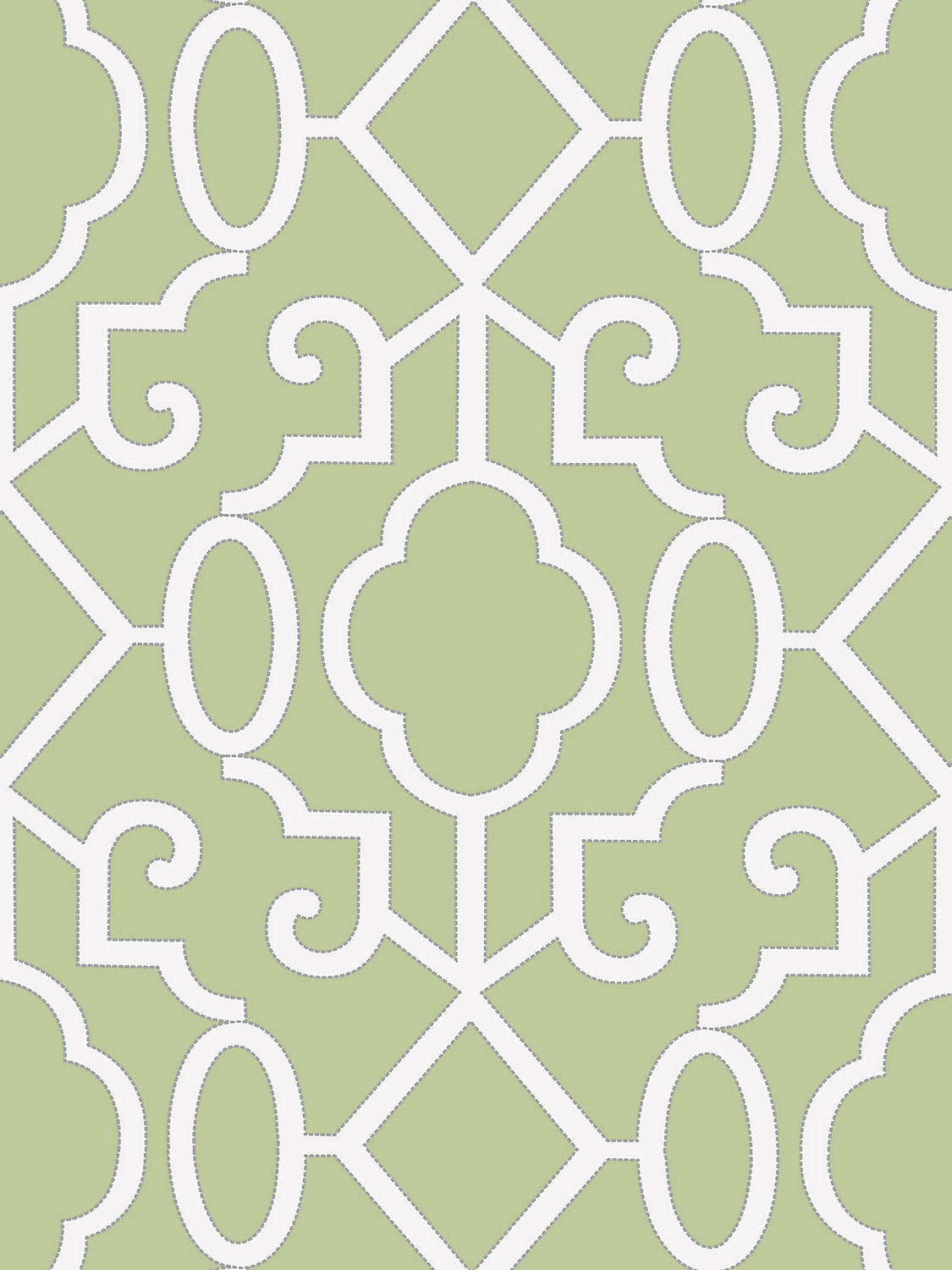 Scalamandre Ming Fretwork Pear Wallcovering