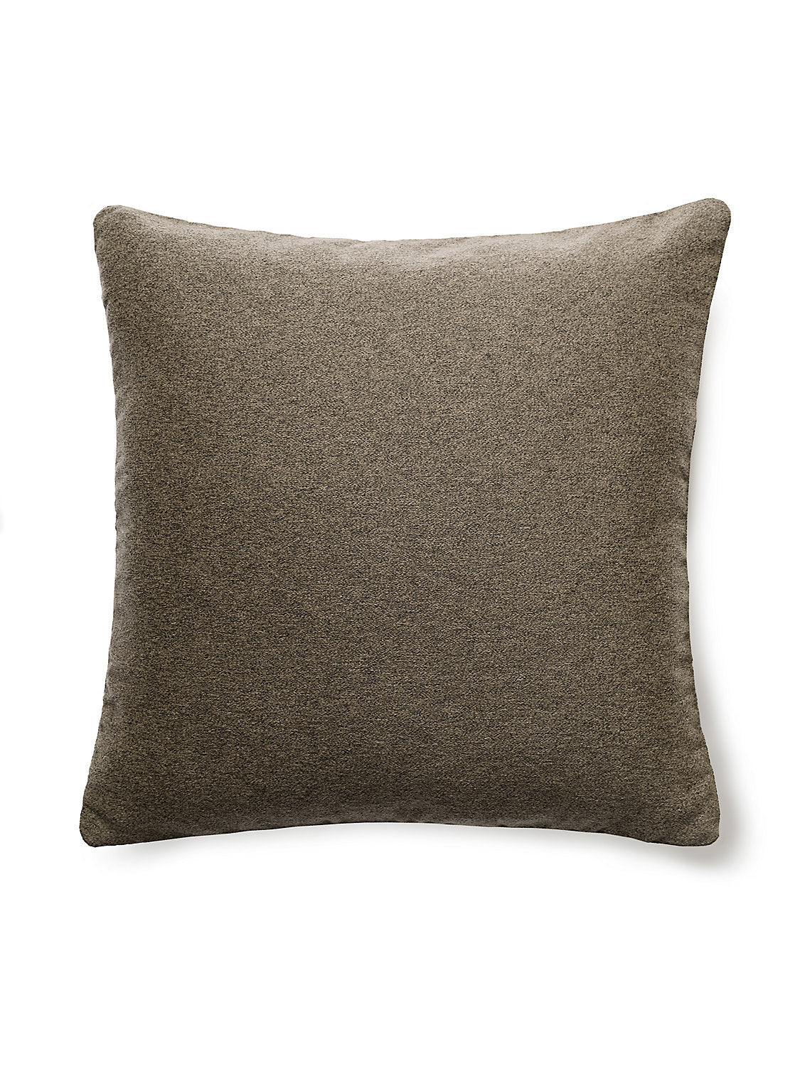 Scalamandre Dapper Flannel 22 X 22 - Chestnut Decorative Pillow