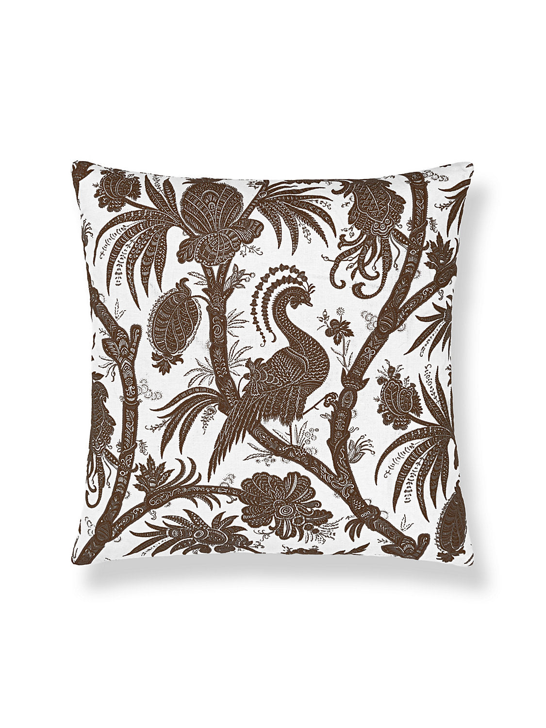 Scalamandre Balinese Peacock 22 X 22 - Java Decorative Pillow