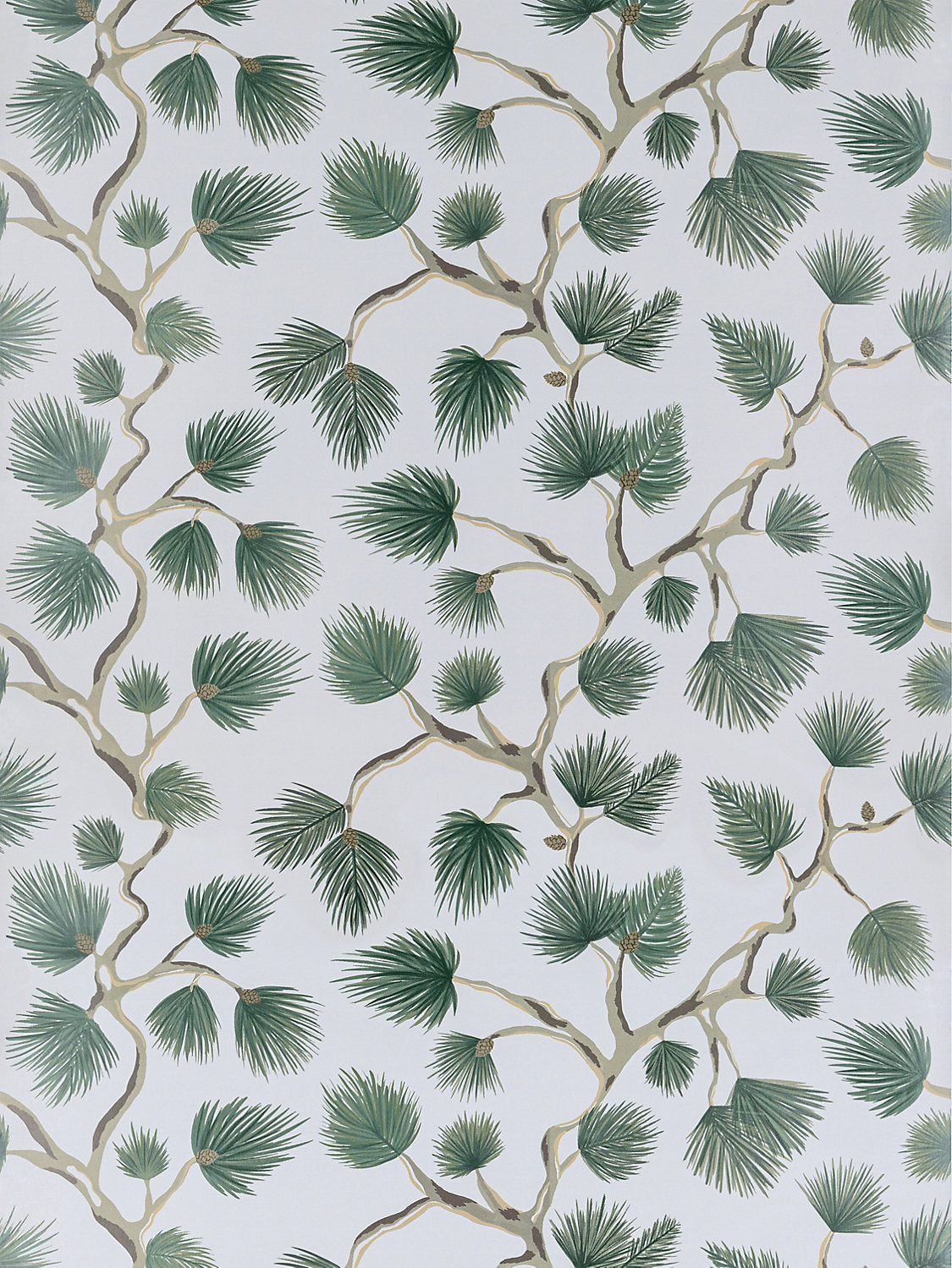 Scalamandre Pignoli Evergreen Wallcovering