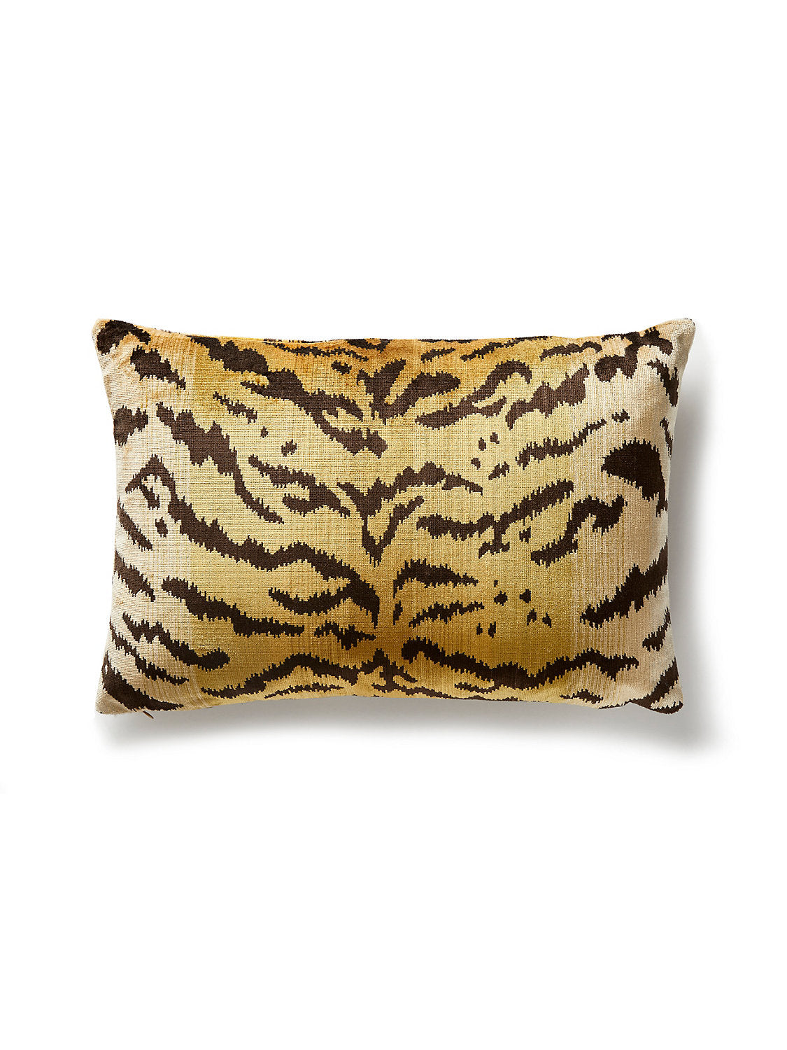 Scalamandre Tigre 14 X 22 - Ivory, Gold & Black Decorative Pillow