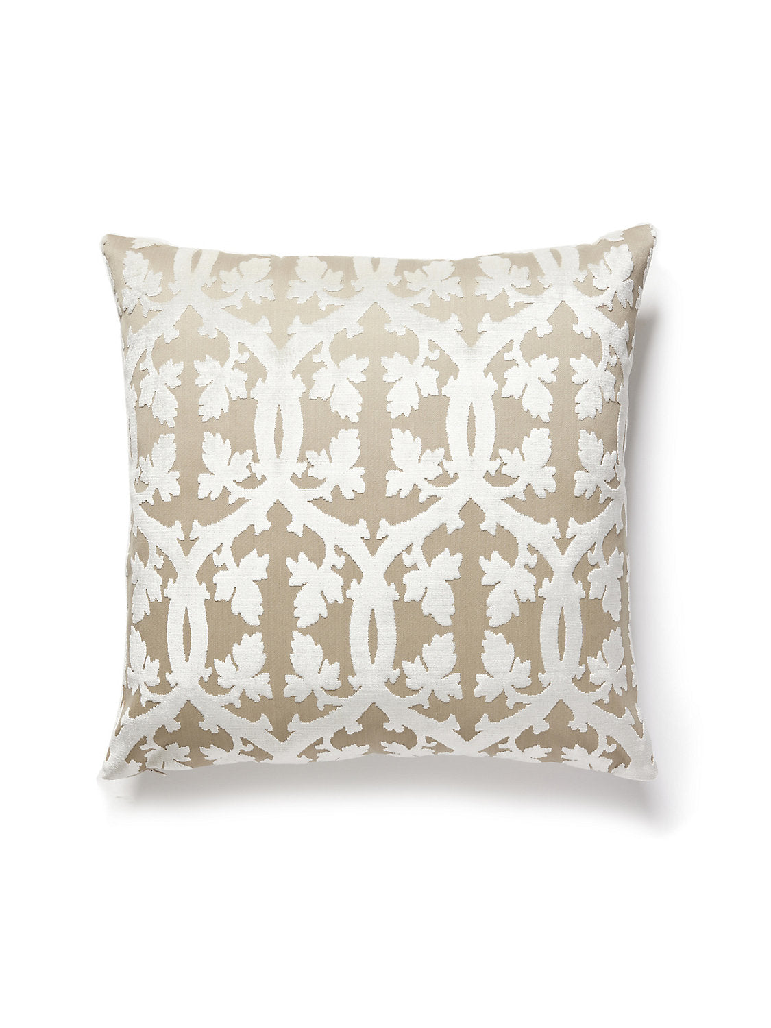 Scalamandre Falk Manor House 22 X 22 - Alabaster Decorative Pillow