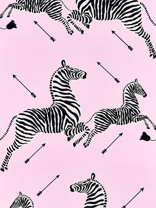 Scalamandre Zebras Dahlia Wallcovering