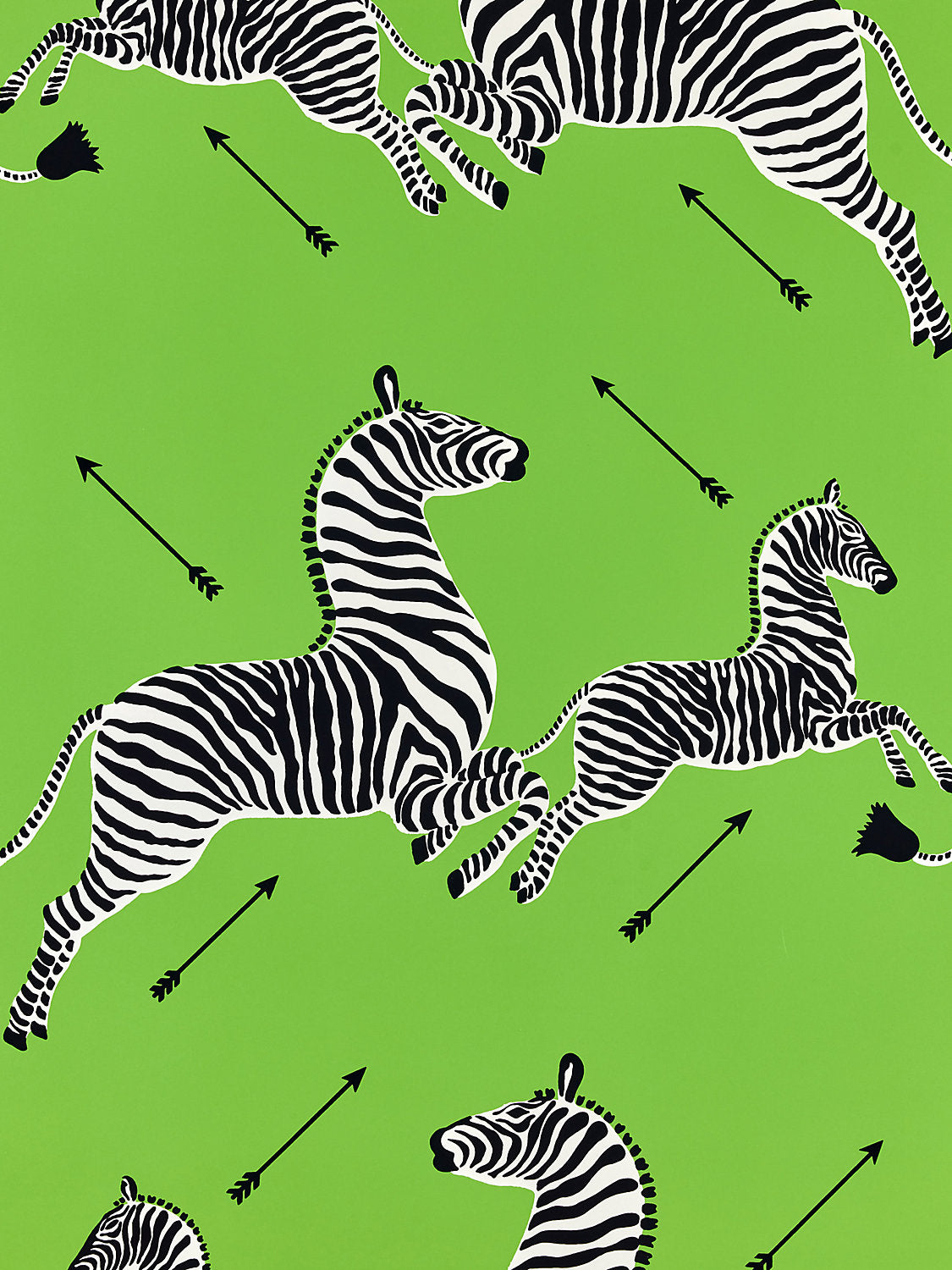 Scalamandre Zebras Limelight Wallcovering