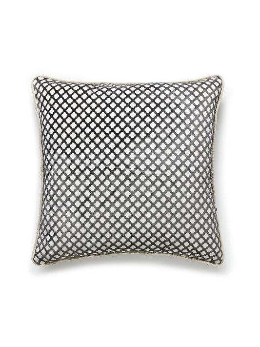 Scalamandre Pomfret 22 X 22 - Carbon Decorative Pillow