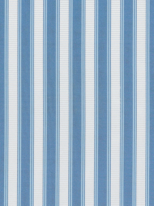 Special Order Scalamandre Shirred Stripe Blue Opal White Silk MSRP USD 363/y