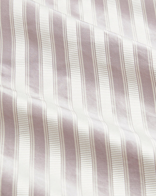 Special Order Scalamandre Shirred Stripe Wisteria Purple White Silk MSRP USD 363/y