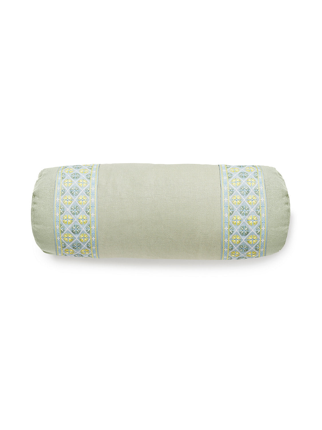 Scalamandre Toscana / Hansel Tape 21 X 7 - Sea Mist / Summer Breeze Decorative Pillow