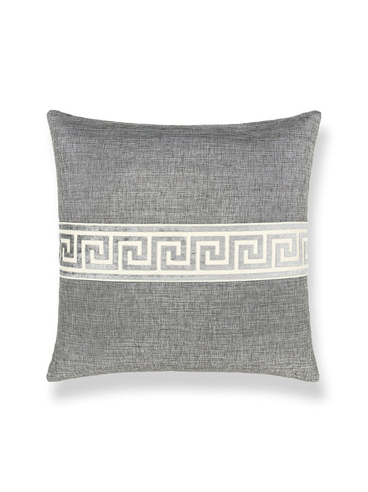 Scalamandre Greek Key 22 X 22 - Stone Decorative Pillow