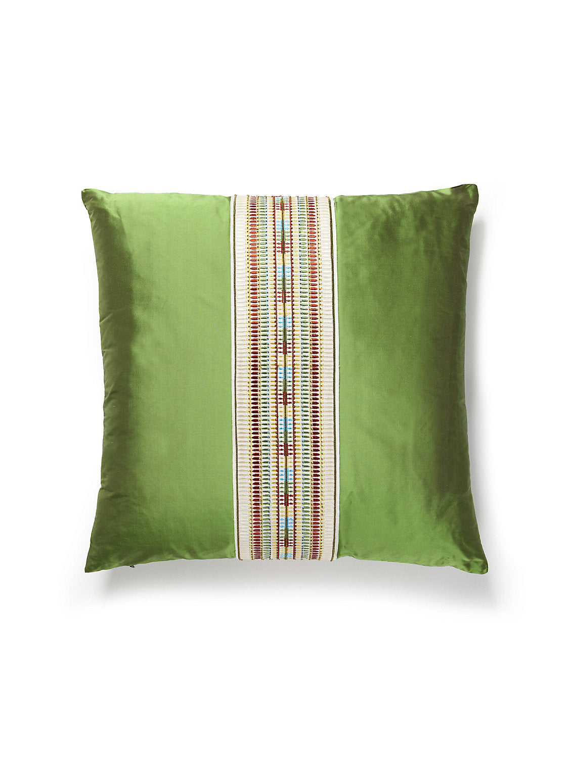 Scalamandre Amarna / Olympia Taffeta 22 X 22 - Multi / Vine Decorative Pillow