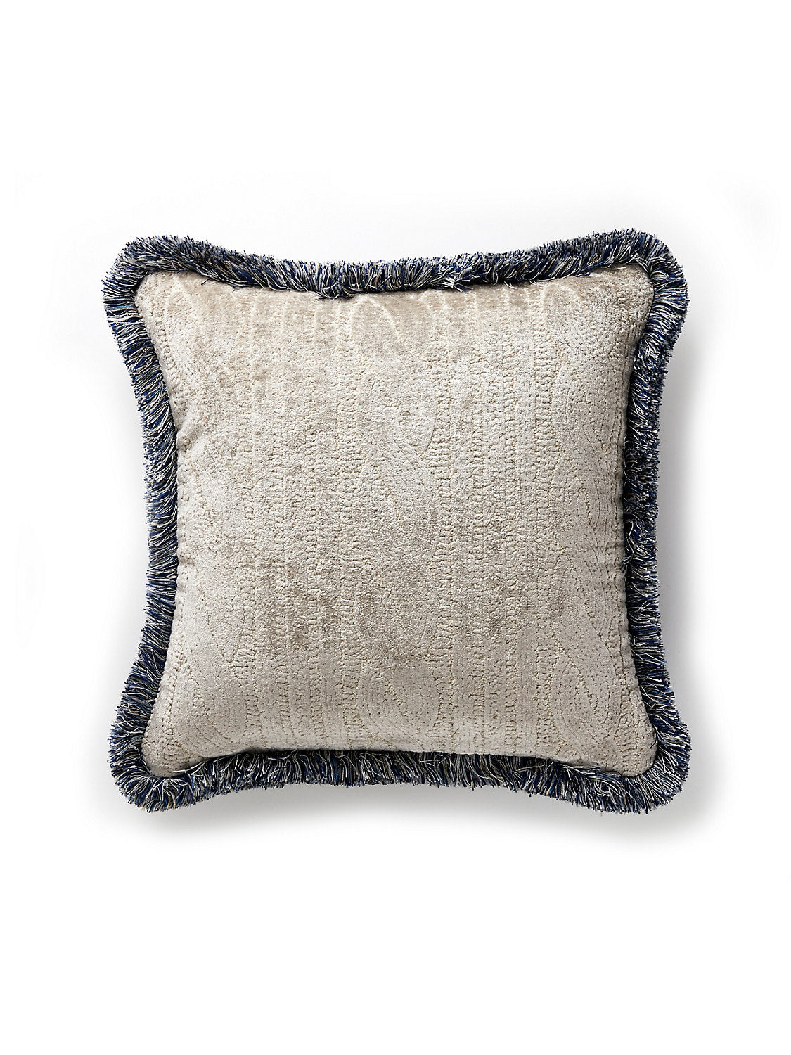 Scalamandre Sweater 22 X 22 - Greige Decorative Pillow