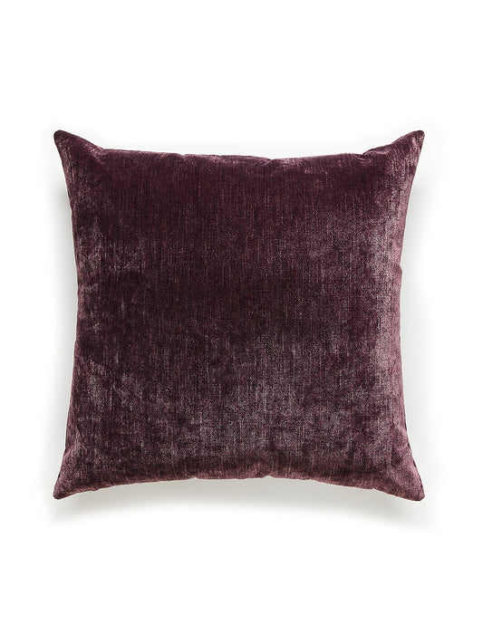 Scalamandre Supreme Velvet 22 X 22 - Plum Perfect Decorative Pillow