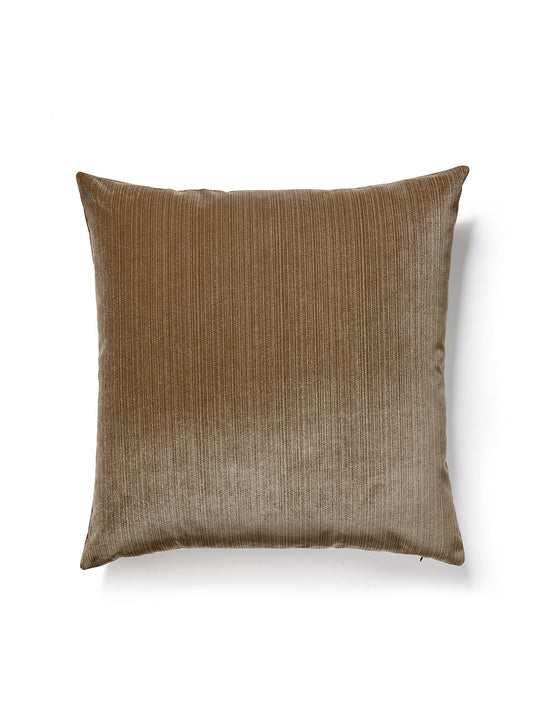 Scalamandre Strie Velvet 22 X 22 - Sable Decorative Pillow