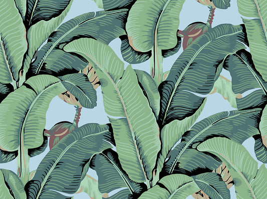 Hinson Palm Wide Width Sky Wallcovering