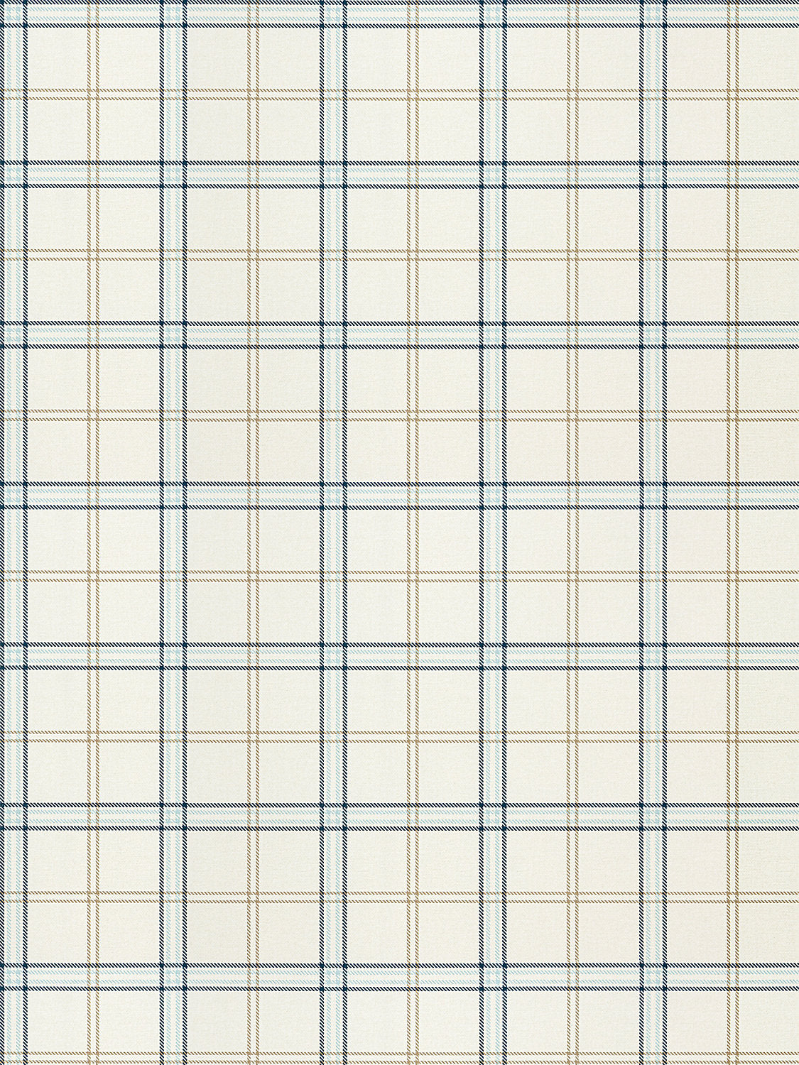 Hinson Ezra Plaid Sky and Sea Wallcovering