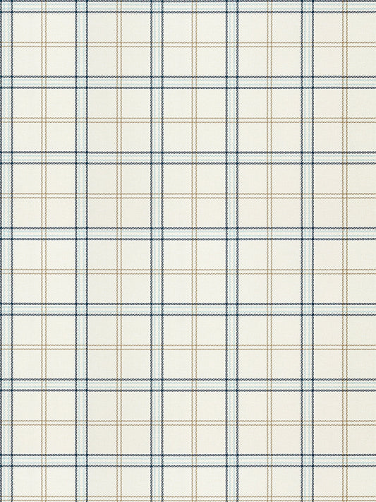 Hinson Ezra Plaid Sky and Sea Wallcovering