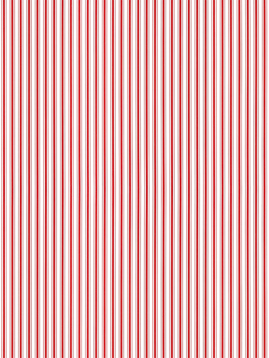 Scalamandre Johnson Stripe Peppermint Wallcovering