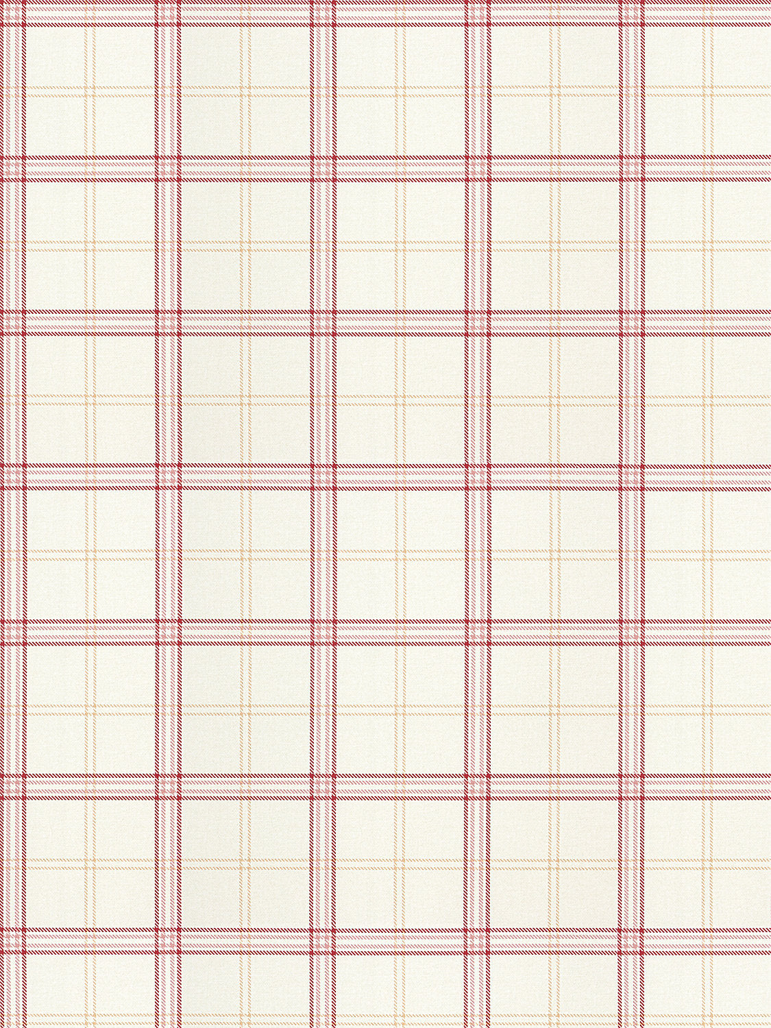 Hinson Ezra Plaid Strawberry Wallcovering