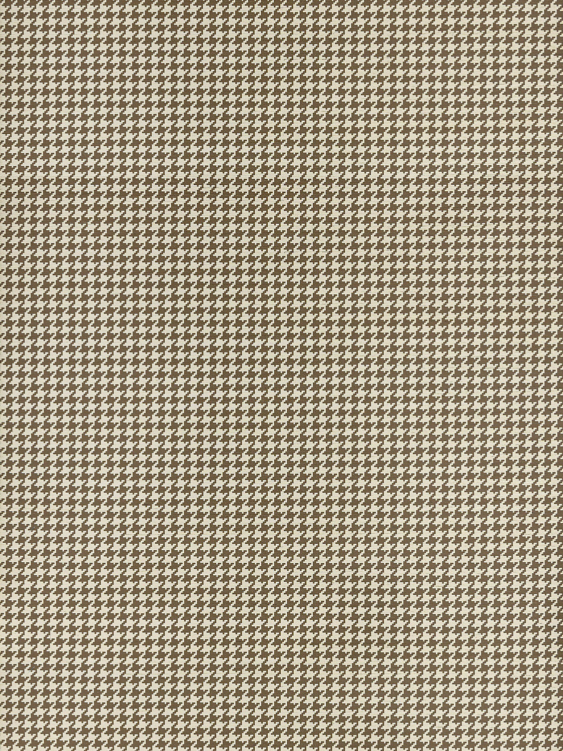 Scalamandre Houndstooth Sisal Coffee Bean Wallcovering