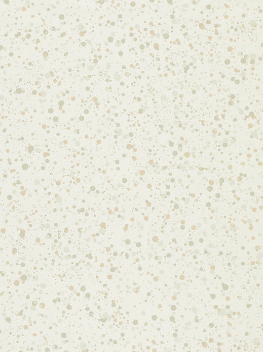 Hinson Spatter Beige on White Wallcovering