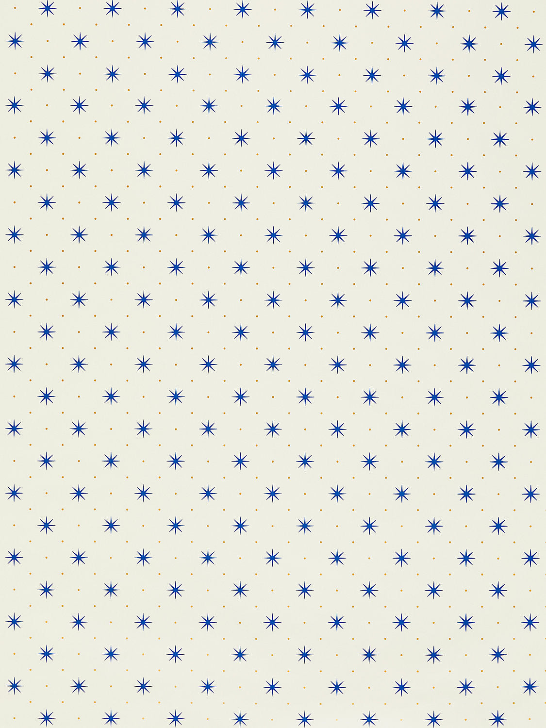 Hinson Trixie Blue & Gold on White Wallcovering