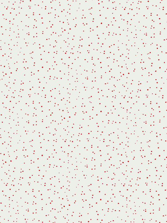 Hinson Van Red on White Wallcovering